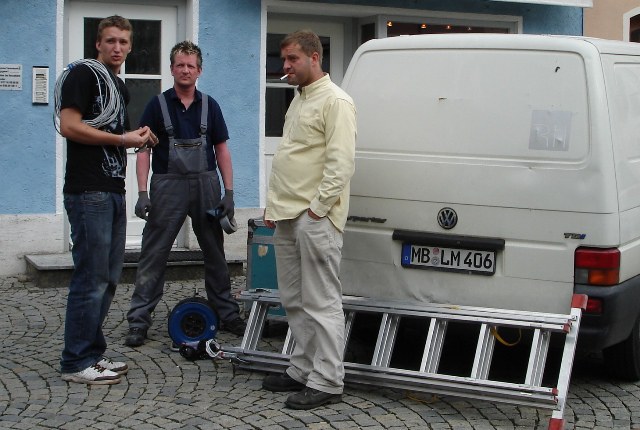 RTI-Team bespricht den Aufbau