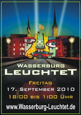 Plakat und Anzeige für Wasserburg Leuchtet 2010 sind fertig.