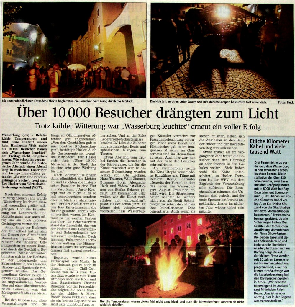 Über 10000 Besucher drängten zum Licht