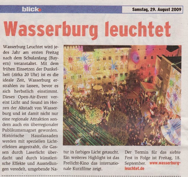 Wasserburg Leuchtet