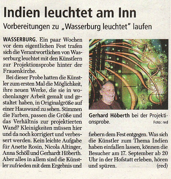 Indien leuchtet am Inn